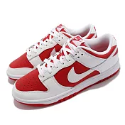 Nike 休閒鞋 Dunk Low Retro 運動 男鞋 經典款 反轉白紅 皮革 球鞋 滑板 穿搭 白 紅 DD1391-600 26.5cm UNIVERSITY RED/WHITE