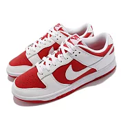 Nike 休閒鞋 Dunk Low Retro 運動 男鞋 經典款 反轉白紅 皮革 球鞋 滑板 穿搭 白 紅 DD1391-600 27.5cm UNIVERSITY RED/WHITE