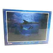 【台製拼圖】HM520-110 夜光-深海之光 海豚 (520片)