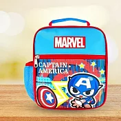 【Marvel 漫威復Q版系列】MarvelQ版餐袋/野餐袋/保冰保溫袋 藍色 美國隊長