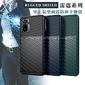 RUGGED SHIELD 雷霆系列 POCO M5s / 紅米Note 10S 軍工氣墊減震防摔手機殼 藏青藍