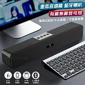 10W重低音無線藍芽喇叭 桌上型電腦/筆電皆適用 視訊會議 遠距教學 支援記憶卡/藍芽/AUX/USB