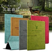 VXTRA iPad Air (第5代) Air5/Air4 10.9吋 北歐鹿紋風格平板皮套 立架保護套 醇奶茶棕