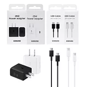 Samsung三星 原廠 25W PD 3.0超快充T2510+3A,1m 雙Type C 線DA705 (台灣公司貨) 白色