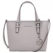 MICHAEL KORS 質感皮革托特包-淺灰