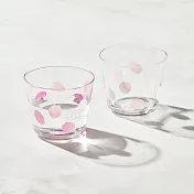 日本富硝子 - 變色自由杯 - 吉野櫻花雨 - 雙件組 (220ml)