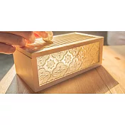 海棠花多元收納盒 木頭原色