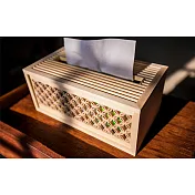 七寶花窗衛生紙盒 木頭原色