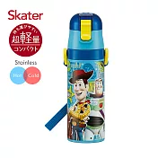 日本 Skater 不鏽鋼直飲保溫水壺(470ml) 玩具總動員-藍
