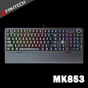 fantech mk853 rgb多媒體機械式紅軸電競鍵盤(中文版)-黑