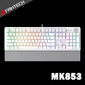 FANTECH MK853 RGB多媒體機械式紅軸電競鍵盤(英文版)-白