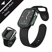 刀鋒Edge系列 Apple Watch Series 5 (40mm) 鋁合金雙料保護殼 保護邊框(夜幕綠)
