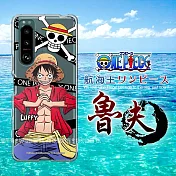 東映授權正版 航海王 SONY Xperia 5 III 透明空壓手機殼(封鎖魯夫)