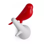 QUALY 雀兒掛鉤(白樹枝+紅鳥)