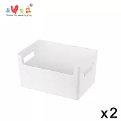 《真心良品》KEYWAY來可開放式置物盒3.5L-2入組
