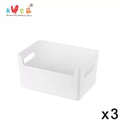 《真心良品》KEYWAY來可開放式置物盒3.5L-3入組