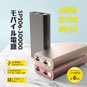 【臺灣製造】SP206-30000系列 液晶顯示 鋁合金/超大容量行動電源 石墨黑