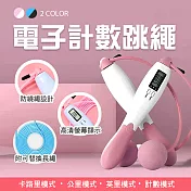 精算卡路里二合一計數跳繩 黑藍色