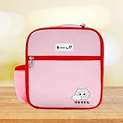 【Hook’s嚴選】日系卡通餐袋 / 野餐袋 / 保冰保溫袋 (附背帶) 粉色