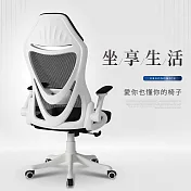 IDEA-新一代時尚美背人體工學電腦椅-PU靜音滑輪 白色