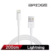 iBRIDGE 蘋果 Lightning副廠線TPE 2M 白