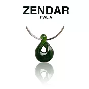【ZENDAR】頂級北美碧玉小8字墜鍊 17mm (Z6011)