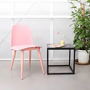 IDEA-繽紛英倫風休閒餐椅2入 粉色