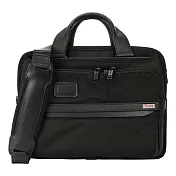 TUMI ALPHA 3系列13吋筆電延展性多夾層兩用手提包 黑