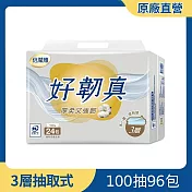 倍潔雅好韌真3層抽取式衛生紙100抽96包/箱