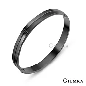 GIUMKA情侶手環白鋼 簡約男女情人手環 單個價格 MB00075 黑色寬版男款｜單一尺寸