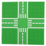 【Tico 微型積木】T-9907-B 城市道路底板 (公園綠)