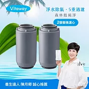 Vitaway維他惠森林SPA活水沐浴過濾器專用濾心2入-台灣製造-陳月卿推薦