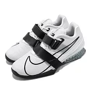 Nike 訓練鞋 Romaleos 4 運動 男鞋 支撐 穩定 重量訓練 健身房 球鞋 白 黑 CD3463101 24cm WHITE/BLACK-WHITE