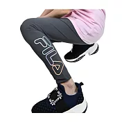 FILA 彈性女款運動長褲-三入一組 (XS-灰+灰+灰)
