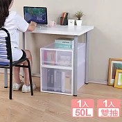 《真心良品》面寬40cm-KEYWAY單抽(深型)+雙抽整理箱-2入組