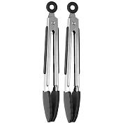 《Taylors Eye Witness》矽膠餐夾2入 | 料理夾 分菜夾 食品夾 - 黑20.5cm