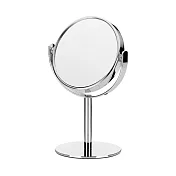 《KELA》雙面高腳放大桌鏡(銀15cm) | 鏡子 化妝鏡