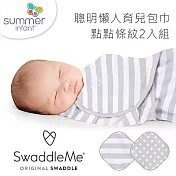 美國 Summer Infant 聰明懶人育兒包巾 2入組-法式灰時尚