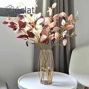 【éclat】匠心花藝玻璃菱格金工藝術尤佳利仿真花藝組_ 尤佳利玫瑰金