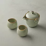安達窯 - 汝窯翠荷 - 簡泡茶組 - 3件組(禮盒裝)