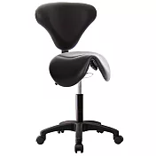GXG 小馬鞍加椅背 工作椅 可前傾(塑膠腳) TW-81T10 E 請備註規格