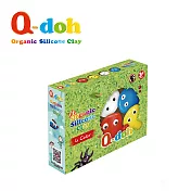 Q-doh 超柔軟有機矽膠黏土4色工具組(60g/色)