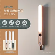 【CHiZY】雙頻磁吸感應燈 粉橘色