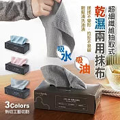 超細纖維抽取式乾濕兩用抹布(2入組) 藍色*2
