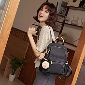 Kiiwi O!  防盜尼龍系列3way後背包 Regan 限量黑x粉