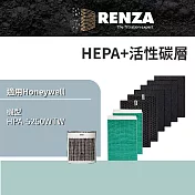 適用 Honeywell HPA-5250WTW HRF-R1 APP1AP 抗菌HEPA活性碳 空氣清淨機 一年份