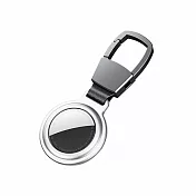 AirTag磁力金屬保護殼 淨白銀