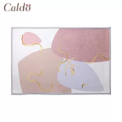 【Caldo卡朵生活】藕粉金線臥室絨毛地墊