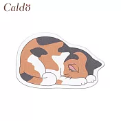 【Caldo卡朵生活】趴睡貓咪珪藻土吸水杯墊/置物墊 三花貓