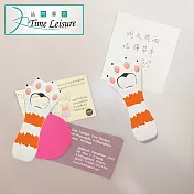 Time Leisure 二合一動物造型開瓶器/3D立體冰箱磁鐵貼 三花貓爪印